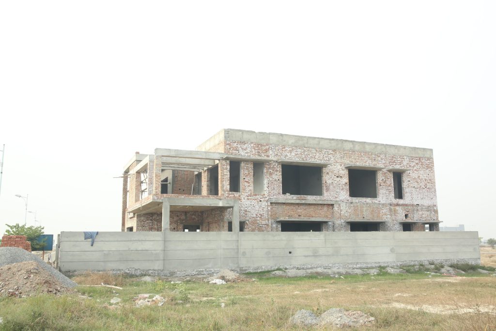 Gray structure construction — reinforced concrete shell by Irfanis, Gujranwala