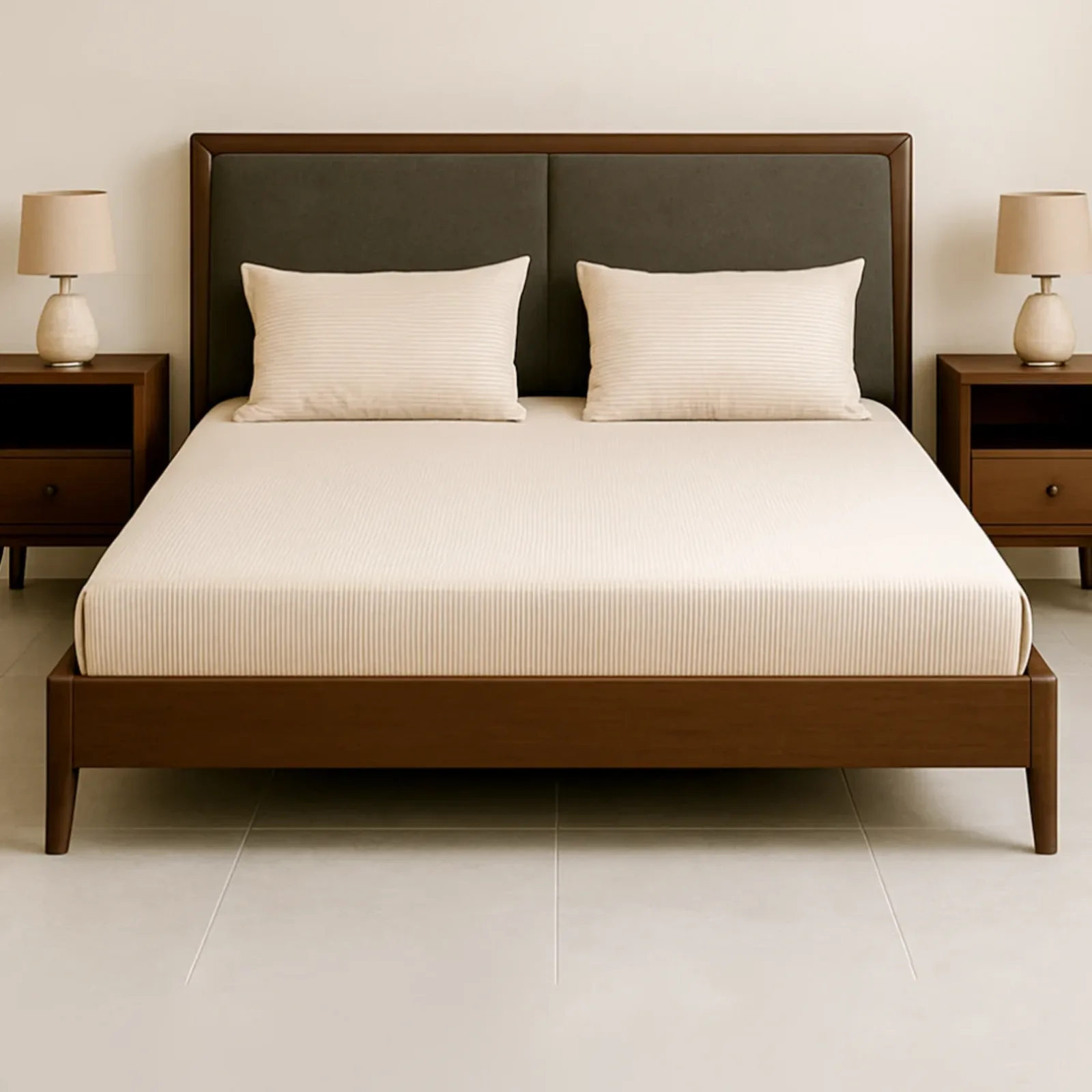 Nordic Walnut Platform Bed