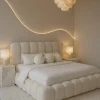 Cloud Bouclé Upholstered Bed