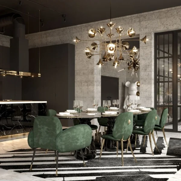 Emerald Glam Dining Set
