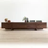 Walnut Low Media Console