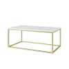 Marble & Gold Rectangular Coffee Table
