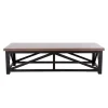 Trestle Wood & Iron Coffee Table