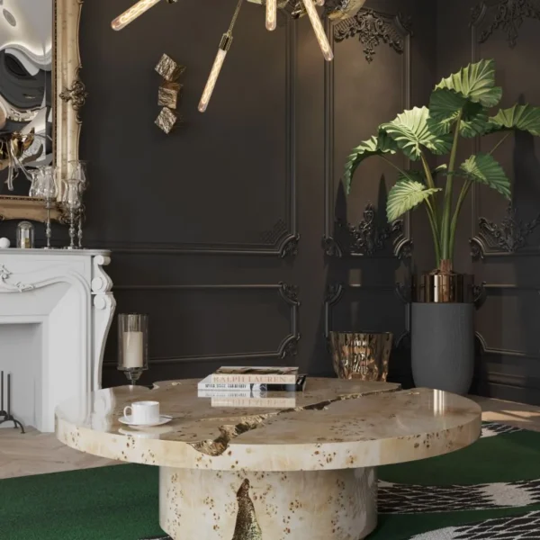 Travertine Organic Coffee Table
