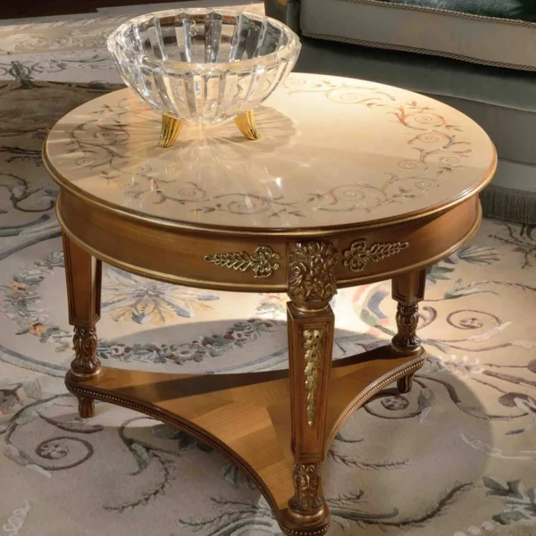 Palladio Carved Gold Center Table