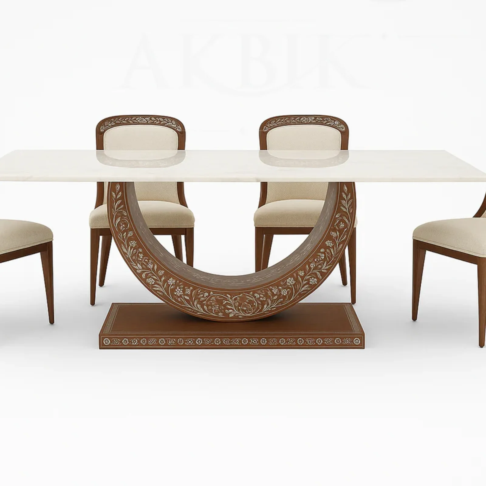 Crecenta Mother-of-Pearl Dining Set