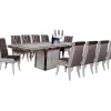 Vienna Marble 10-Seater Dining Set