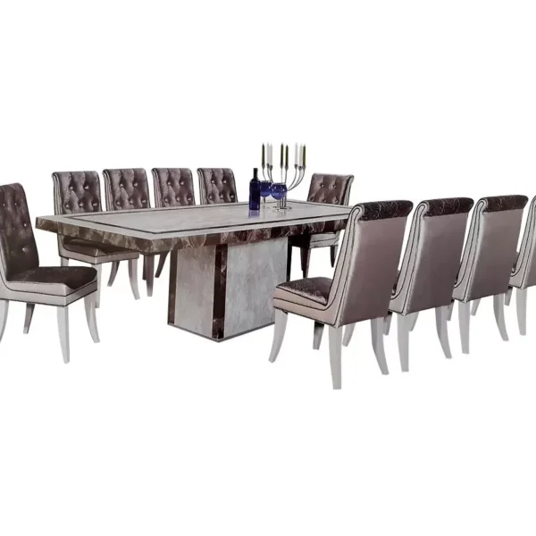 Vienna Marble 10-Seater Dining Set