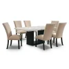 Alegra Marble 6-Seater Dining Set
