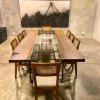 Live-Edge Glass Inlay 8-Seater Dining Table