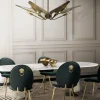 Soleil Marble Oval Dining Set