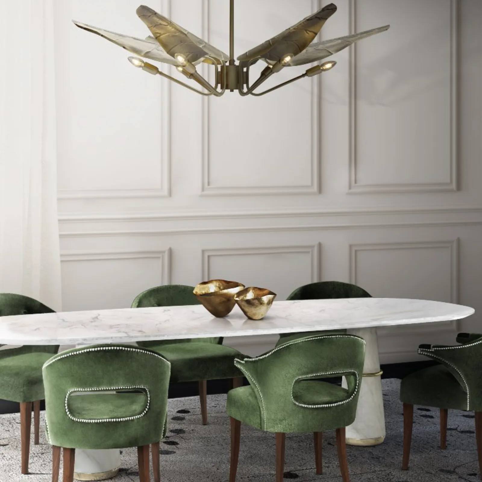 Modern Classic Oval Dining Set