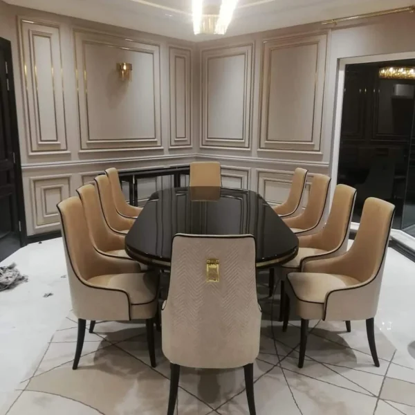 Onyx Oval 10-Seater Dining Table