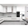 Balom White L-Shaped Modular Kitchen