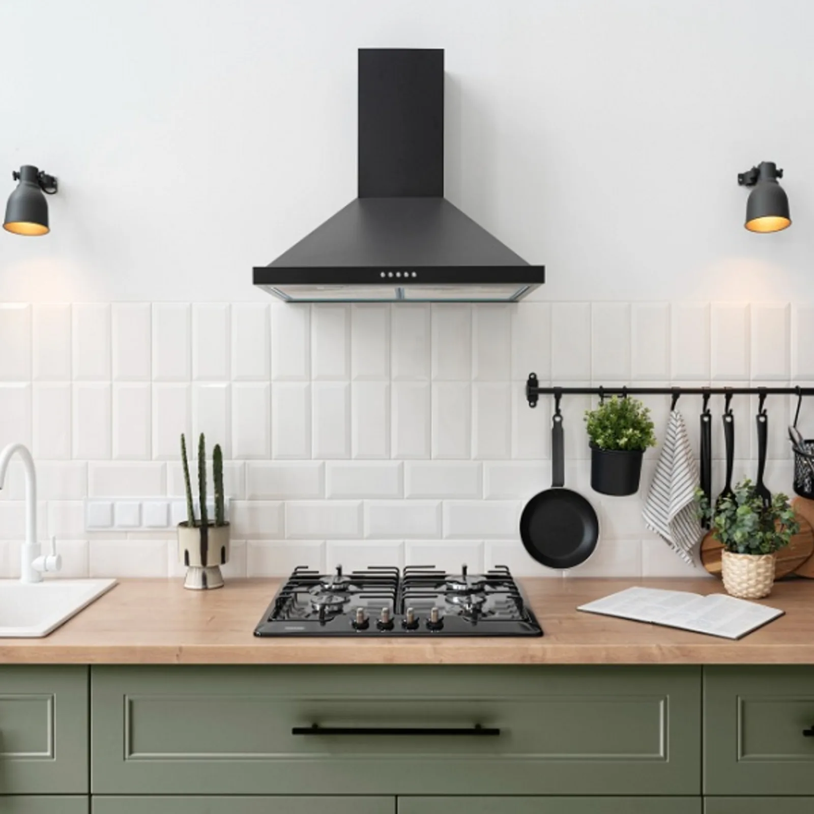 Olive Green Shaker Kitchen