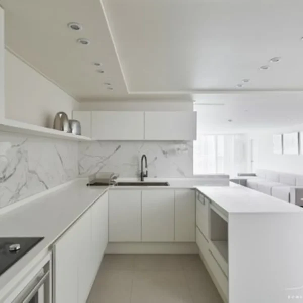 Carrara White Island Kitchen