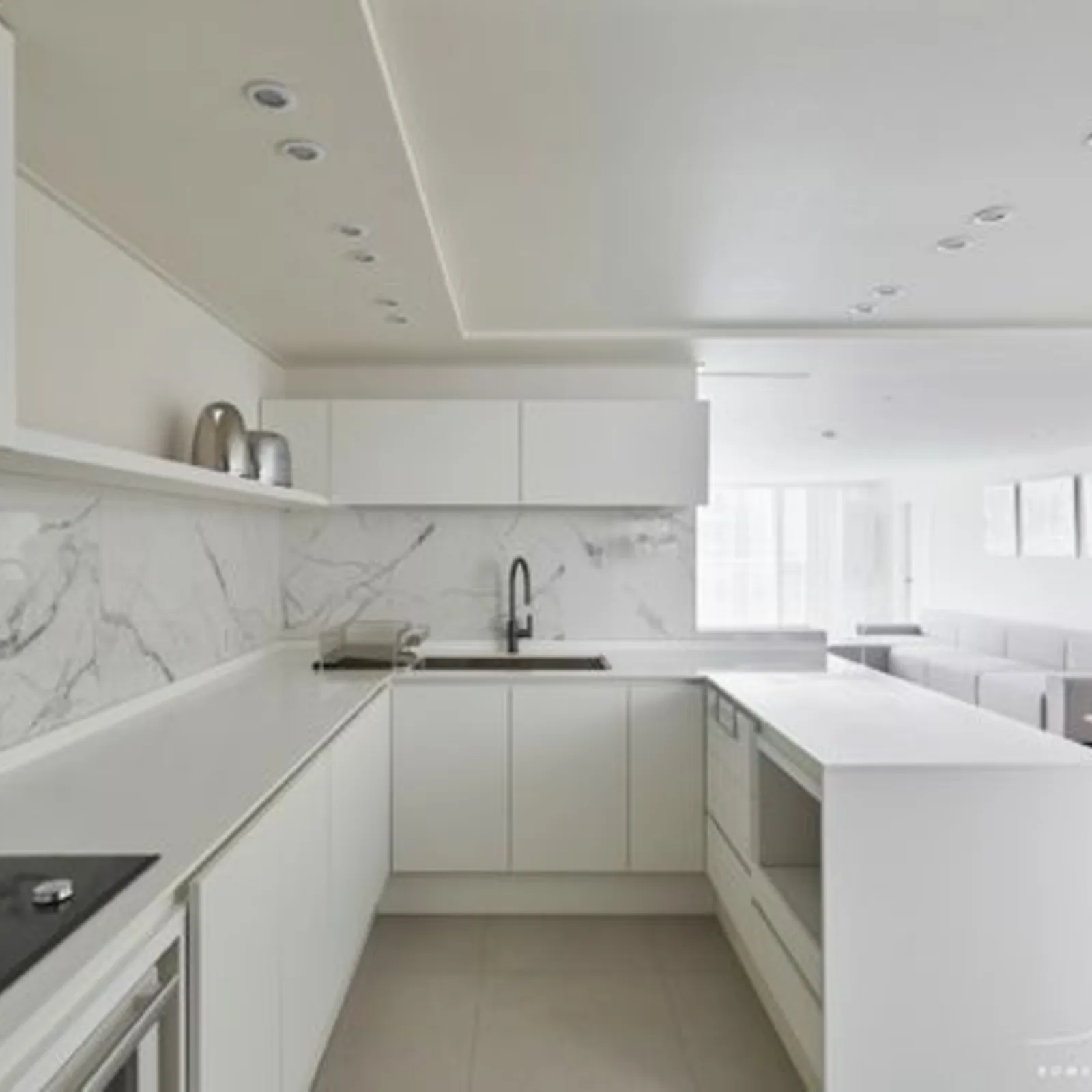 Carrara White Island Kitchen