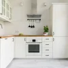 Classic White Glass-Front Kitchen