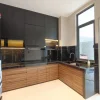 Teak U-Shape Kitchen with Granite Top