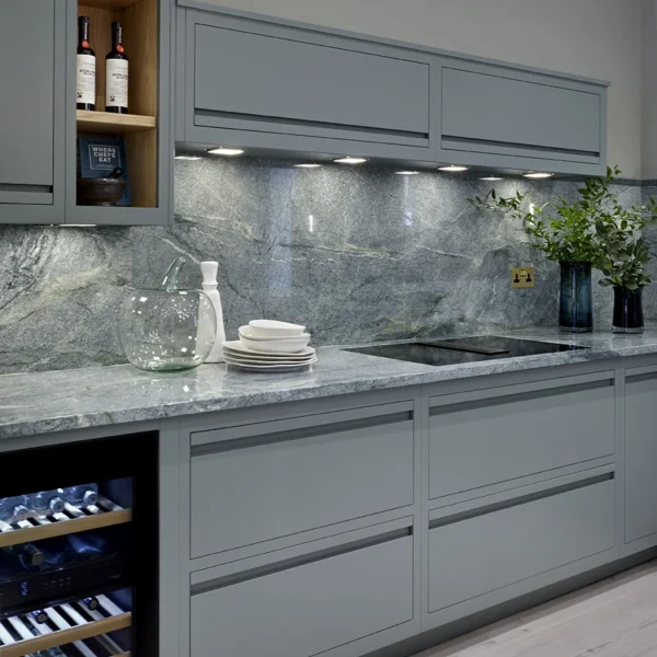 A-24 Grey Shaker Kitchen with Wine Cooler