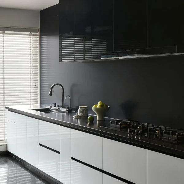 Mono Black & White Handleless Kitchen