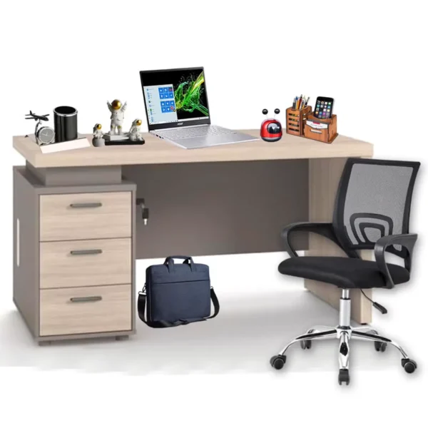 Compact Staff Desk with Pedestal