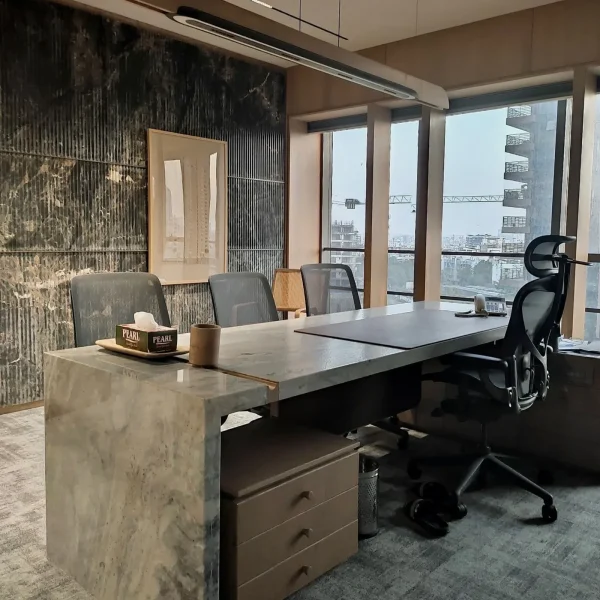 Stone Top Executive Desk
