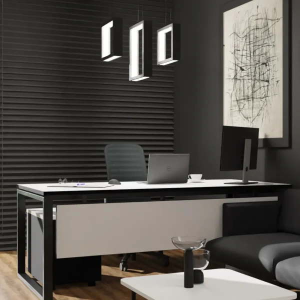 Monochrome Executive Desk Suite