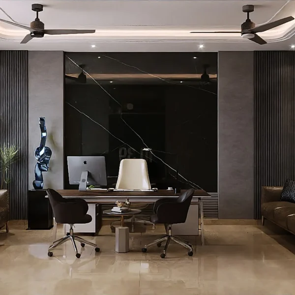 Executive Cabin Suite – Charcoal & Marble