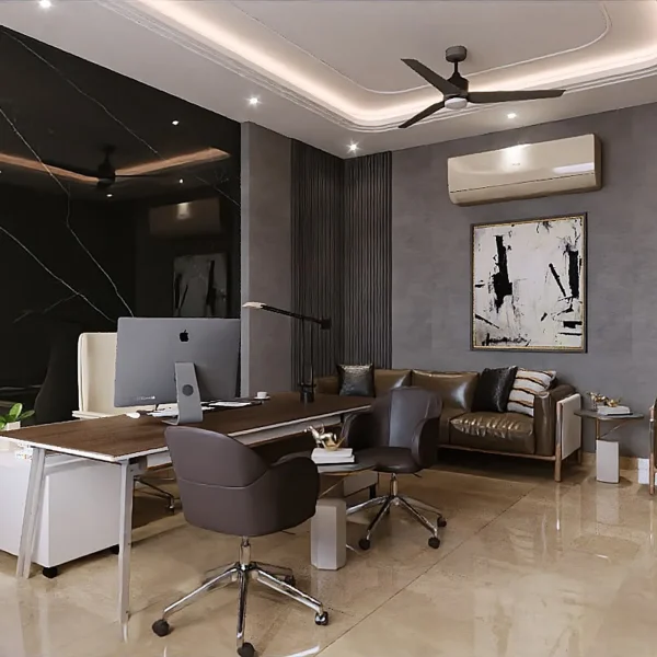 Alternative view of Executive Cabin Suite – Charcoal & Marble