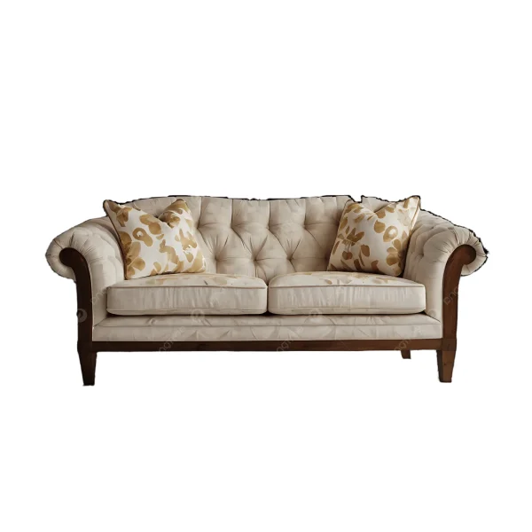 Kensington Rolled-Arm 3-Seater