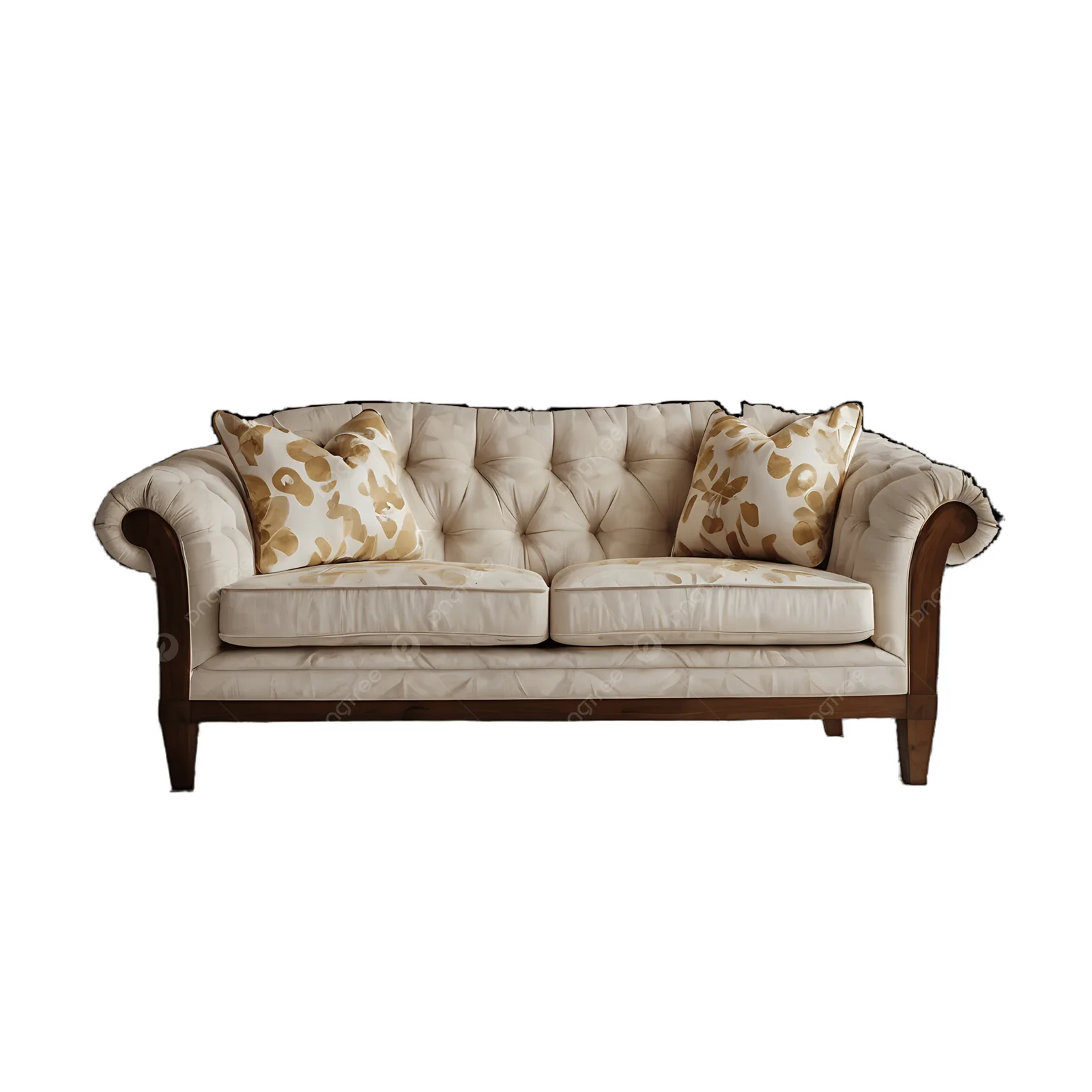 Kensington Rolled-Arm 3-Seater