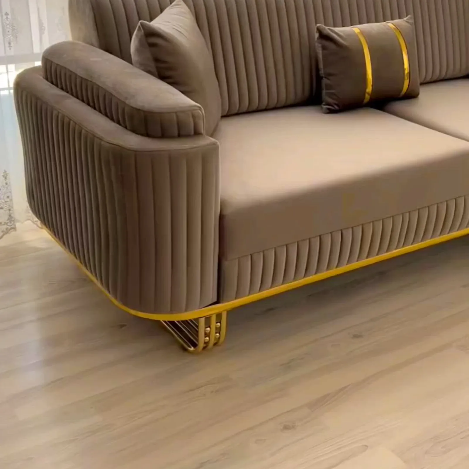 Motia Channel-Tufted Sofa