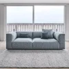 Layer Grey Fabric 3-Seater