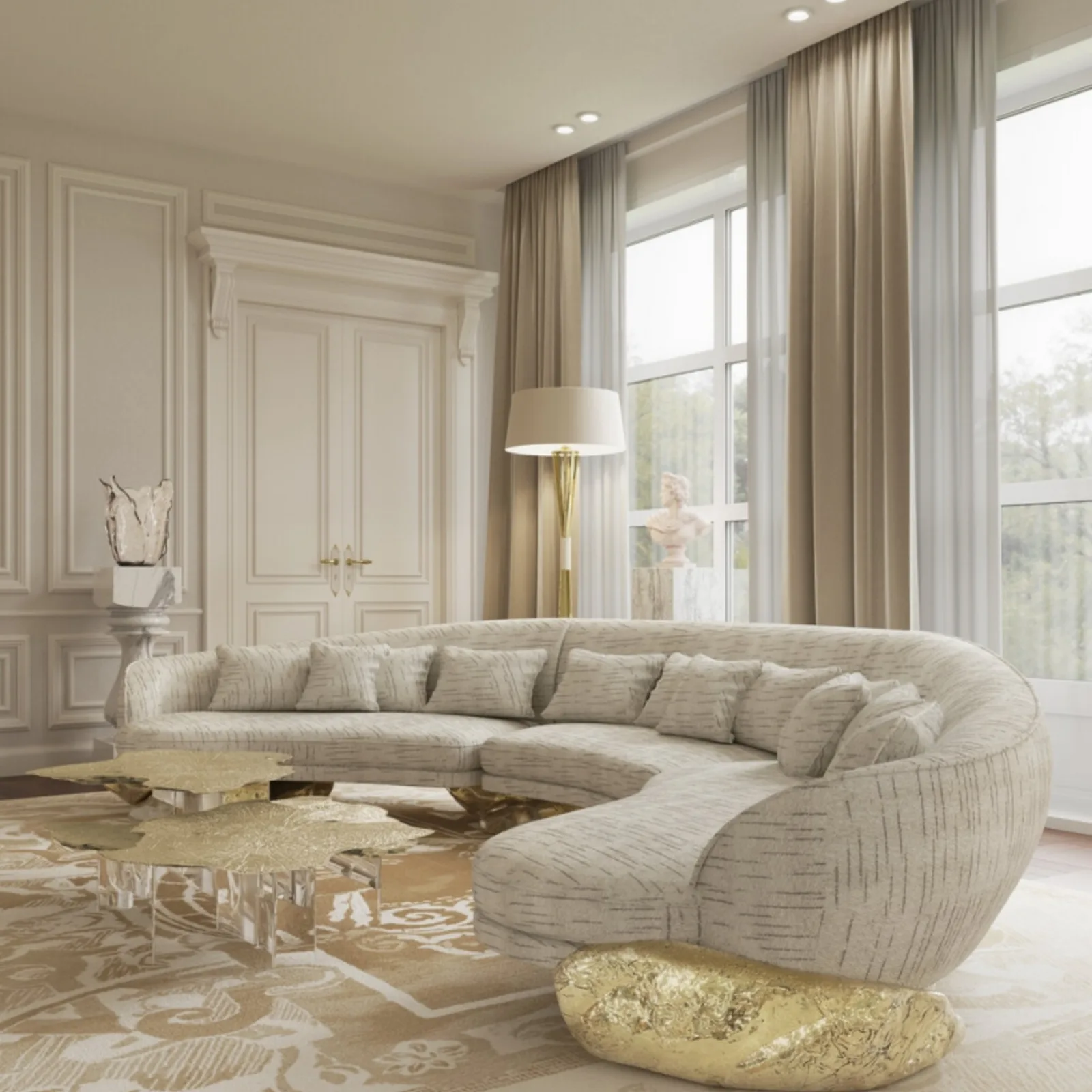 Angra Curved Statement Sofa
