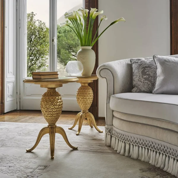 Sogni Gold Pineapple Side Table