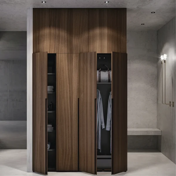 Verona Walnut Corner Wardrobe