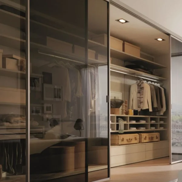 Eclipse Smoked-Glass Sliding Wardrobe